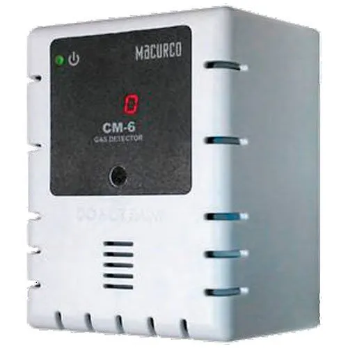 Macurco CM-6 WHITE Series Carbon Monoxide CO Fixed Gas Detector, 12-24VAC or 12-32VDC, White