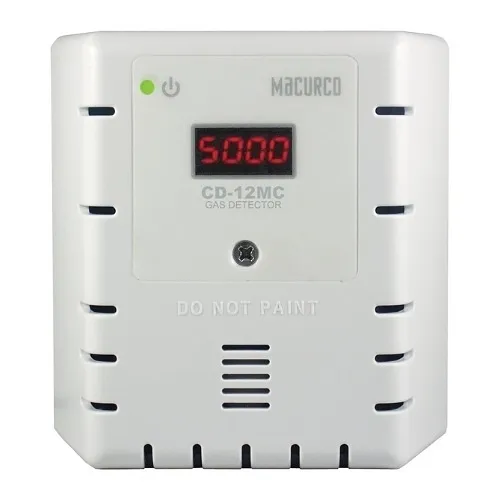 Macurco CD-12MC 12 Series Carbon Dioxide CO2 Fixed Gas Detector, Manual Calibration Only, 100-240V, White
