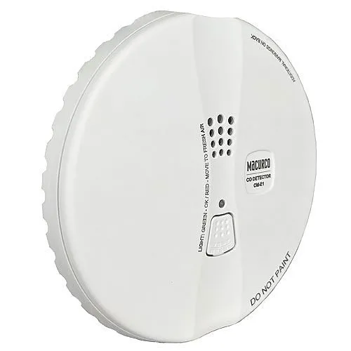 Macurco CM-E1R Security Series Carbon Monoxide CO Gas Detector, 9-32VDC, Residential/Light Commercial, Round