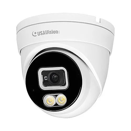 GeoVision UA-CR250F2 USAVision 2MP Full Color Super Low Lux WDR IR Turret Dome Camera, 2.8mm Lens