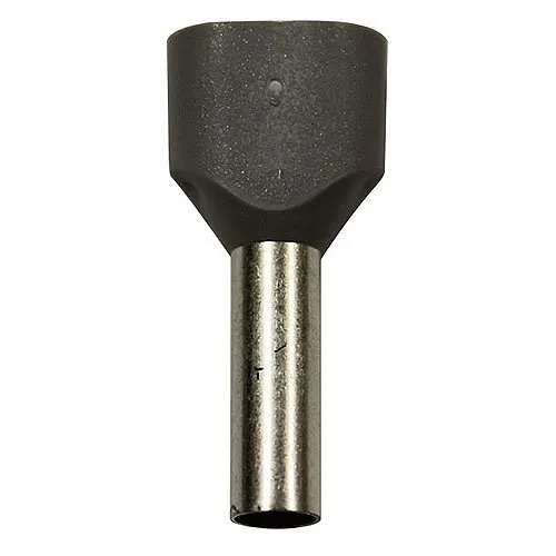 Eclipse 701-084 Wire Ferrules, Twin, 12 AWG, 12mm Barrel, 200-Piece, Copper with Tin Plating