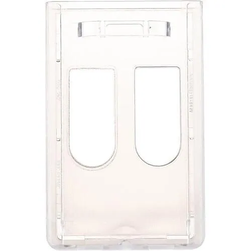 Brady ID 706-N2 Vertical Badge Holder, Clear