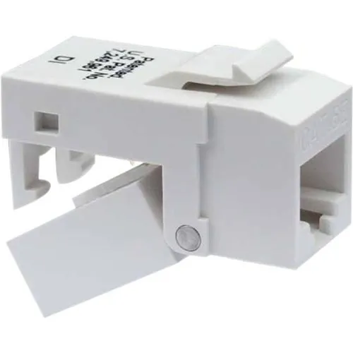 Platinum Tools 706WH-4C CAT6 EZ-SnapJack, White, 4-Pack