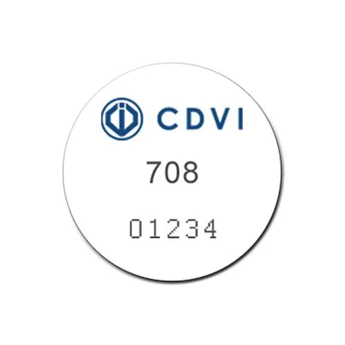 CDVI 708PCK25 Mini Adhesive PVC Disc Tag, 25-Pack