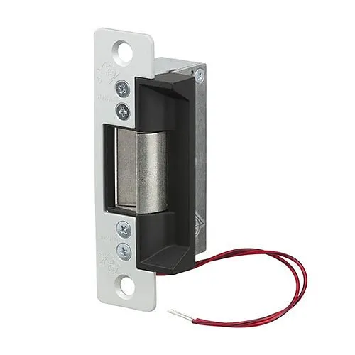 Adams Rite 7100-315-628-00 7100 Electric Strike, Flat Faceplate, 12VDC, Fail Safe with 1-1/16" Lip, Clear Anodized