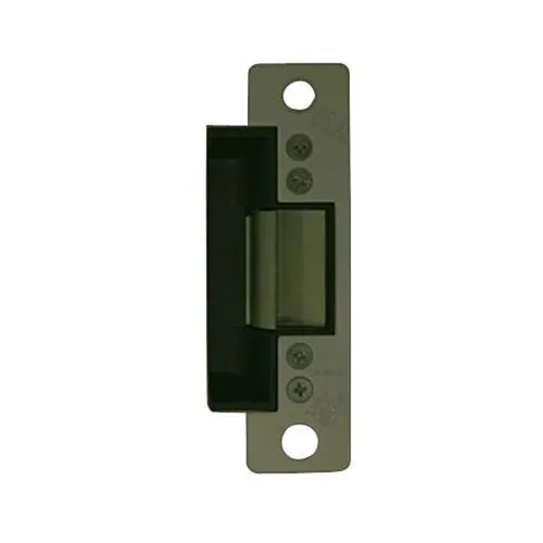 Adams Rite 7100-317-313-00 7100 Electric Strike, Flat Faceplate, 12VDC, Monitored, Fail Safe with 1-1/16" Lip Dark Bronze Anodized