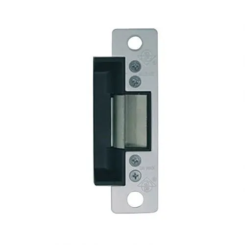 Adams Rite 7100-440-628-00 7100 Series Electric Strike, Flat Faceplate, Standar / Fail-Secure, 16VAC, Satin Aluminum Clear Anodized