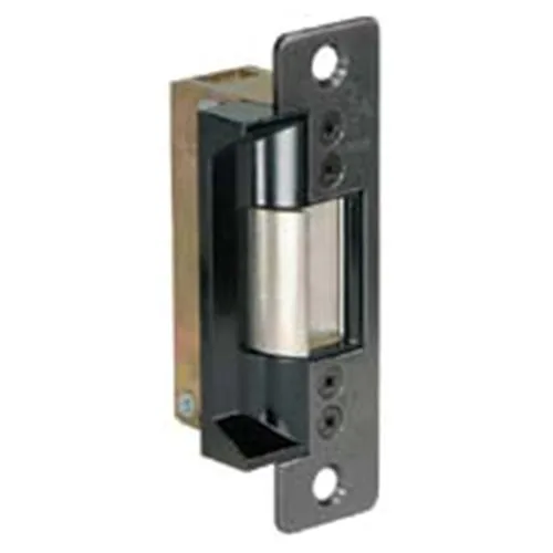 Adams Rite 7100-510-628-00 7100 Electric Strike, Flat Faceplate, 24VDC, Standard, Fail Secure with 1-1/16" Lip, Clear Anodized