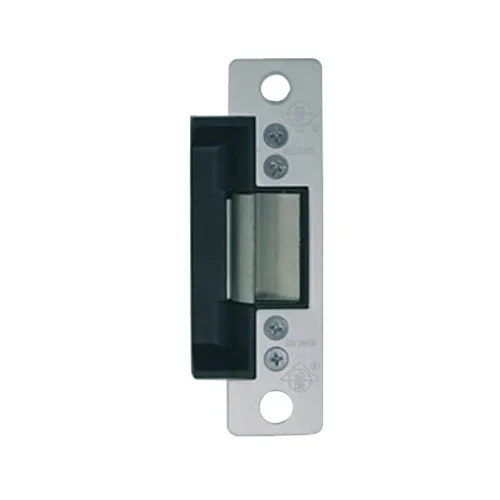 Adams Rite 7100-519-628-00 Electric Strike, Fail Secure, 4-7/8"x1-1/4" Flat Faceplate with Radius Corners, 24V DC, Satin Aluminum Clear Anodized