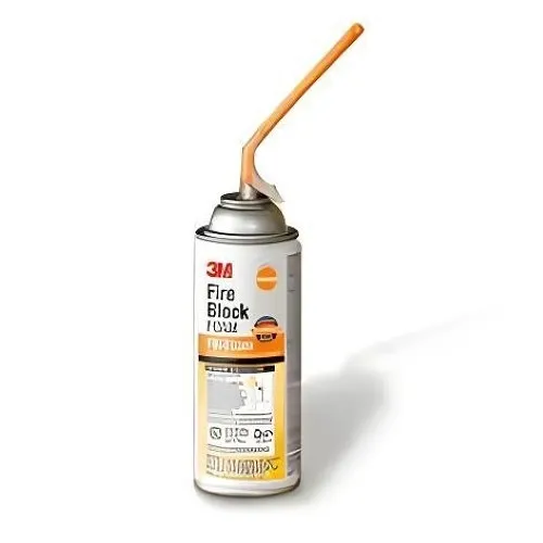 3M 7100006734 Fire Block Foam, Orange, 12 Can/Case