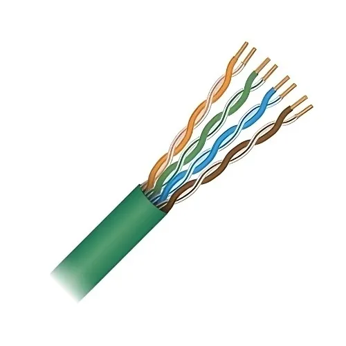 Paige 710636AGN CAT6a 23AWG 4-Pair Cable, Plenum Rated, 1000' Reel, Green