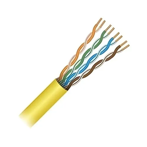 Paige 710636AYW CAT6a 23AWG 4-Pair Cable, Plenum Rated, 1000' Reel, Yellow