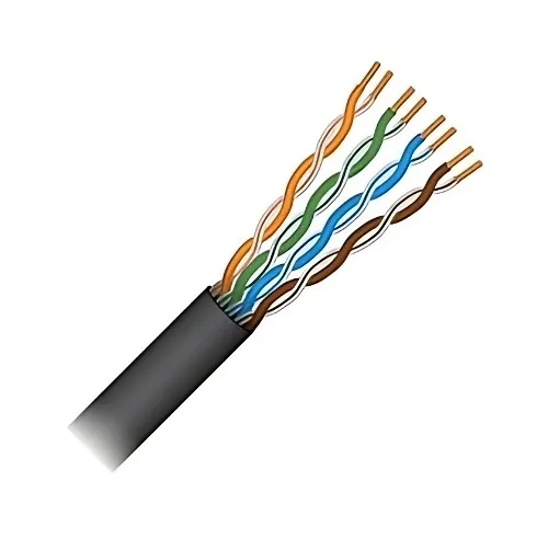 Paige 710648DBGEL CAT6 23AWG 4-Pair Cable, Gel-Filled, Direct Burial, 1000' Reel, Black