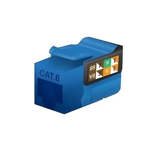 Paige 710916 CAT6 Keystone Jack, White, 568AB 90DG