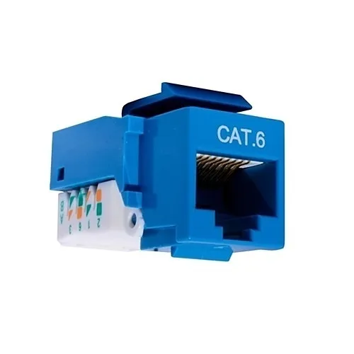 Paige 710916BL CAT6 Keystone Jack, Blue