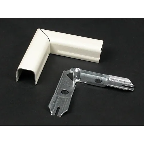 Wiremold 711WH 700 Flat Elbow Fitting, White, TAA Compliant