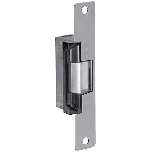 Adams Rite 7130-510-628-01 7130 Electric Strike, Flat Faceplate 24VDC, Standard, Fail Secure with 1-1/2" Lip, Clear Anodized