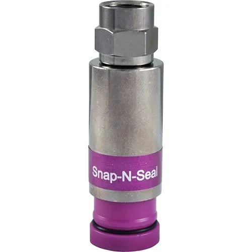 West Penn 716SNS1P11HQ-25 Pro Snap-N-Seal RG11 Universal Male Connector, 25-Pack