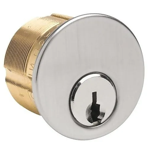 BEST 7185SC1-26D-KA 42642 1-1/8" Mortise Cylinder, 5-Pin, Drilled 6, Schlage Keyway, Standard (863G) Cam, Keyed Alike 42642, Satin Chrome