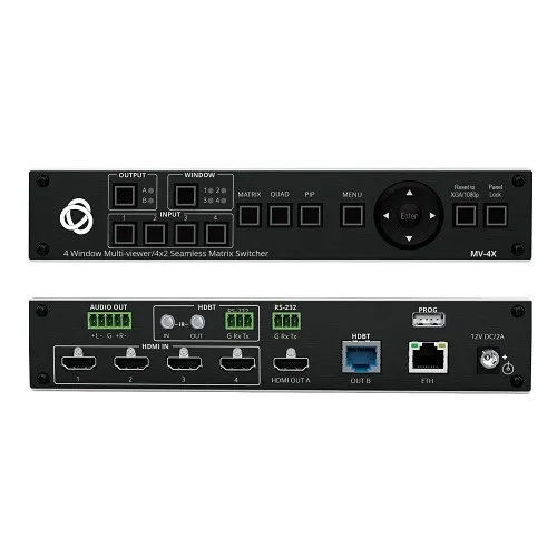 Kramer MV-4X 4 Window Multi-Viewer / 4x2 Seamless Matrix Switcher