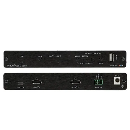 Kramer VP-424C 4K HDR HDMI ProScale Digital Scaler with HDMI and USB-C Inputs, 18 Gbps, HDCP 2.2 Compatible