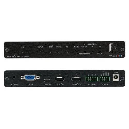Kramer VP-426C 18G 4K HDR HDMI ProScale Digital Scaler with HDMI, USB-C and VGA Inputs