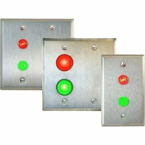 Dortronics 7201xL1G-H High Intensity Green LED Single Gang Plate