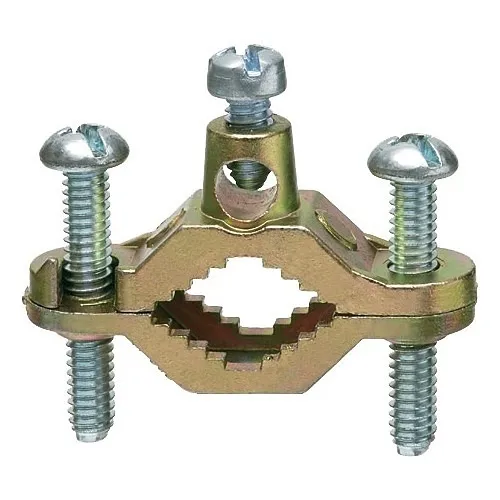 Arlington 720S Bare Wire Ground Clamp, 25-Pack, Brass-Plated