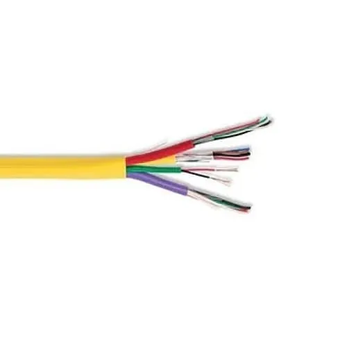 Remee 725937M1Y Vigilance 22/4 Unshielded, 22/2 Unshielded, 22/2 and 18/2 Shielded, 18/4 Unshielded Plenum Access Control Cable, 1000' (304.8m), Yellow