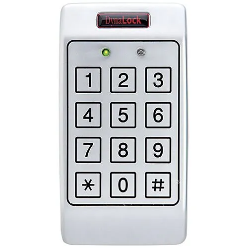DynaLock 7400 Series Stand Along Digital Keypad, Single Gang, 3x4 Matrix Keypad, Metal