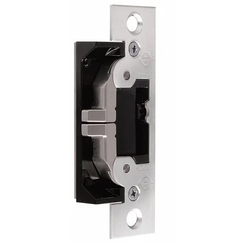 Adams Rite 7400-628 7400 UltraLine Electric Strike Flat Faceplate, Clear Anodized