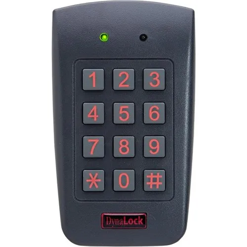DynaLock 7400 Series Stand Along Digital Keypad, Single Gang, 3x4 Matrix Keypad, Black