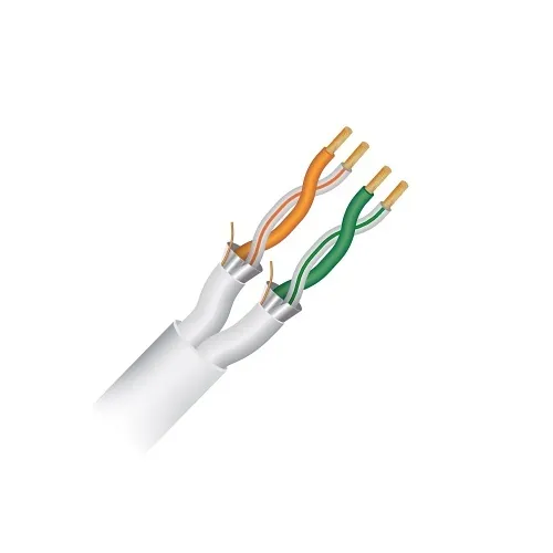 Paige 743107 22/2Pair Stranded, Individually Shielded, Plenum, White Jacket, 1000' Box