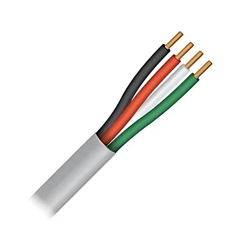 Paige 747180450C 18AWG 4-Conductor Solid Cable, Low Capacitance, 500' Box, Gray