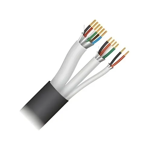 Paige 74B4932DL 18/6c Shielded+18/4c Shielded+16/2c Access Control Direct Burial Cable, 500' Reel, Black