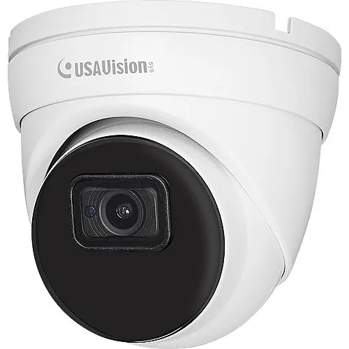 GeoVision UA-R800F2 USAVision 8MP Super Low Lux WDR IR Turret Dome IP Camera, 2.8mm Lens, White