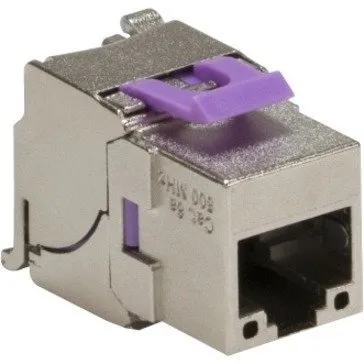 Platinum Tools 751-1 Keystone CAT6A Jack, Shielded, Tooless, 1-Bag