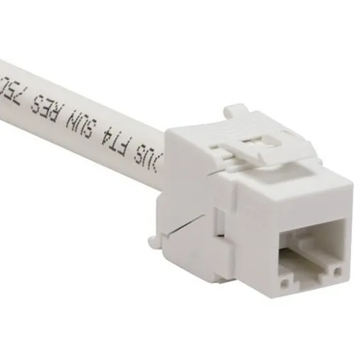 Platinum Tools 752WH-1 Keystone CAT6a Jack, UTP, White