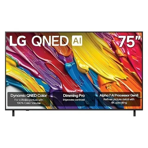 LG 75QNED82AUA 75" Class QNED82A Series AI 4K QNED Smart TV 2025