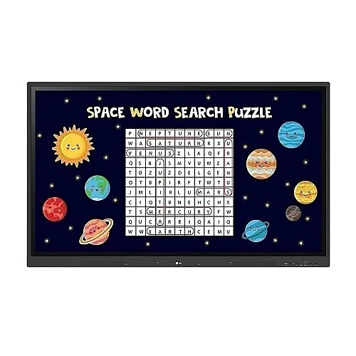 LG Pro 75TR3DK-B 75" IPS UHD Multi Touch CreateBoard with Android 11 OS and Built-in Whiteboarding Software, Wireless, Bluetooth