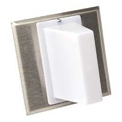 Edwards Signaling 7641-2G5 CFA Series Lamp (1 White, Red) Dome Station, 24 VAC, 5.0 VA per lamp, White Dome, Stainless-Steel Faceplate