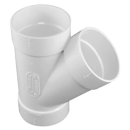 Trovac 765525WVR 45 Degree Tee WYE 2, White