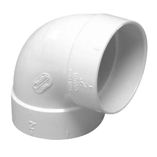 Trovac 765706WVR 90° Short Elbow, White