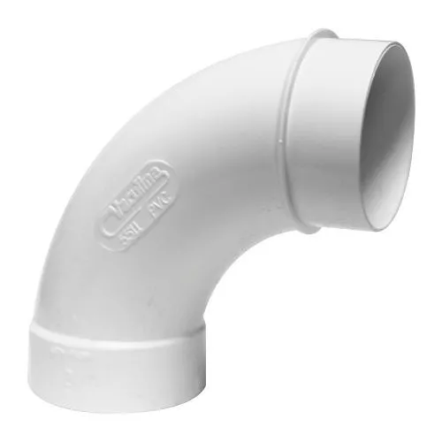 Trovac 765711WVR 90° Sweep Elbow, White Socket
