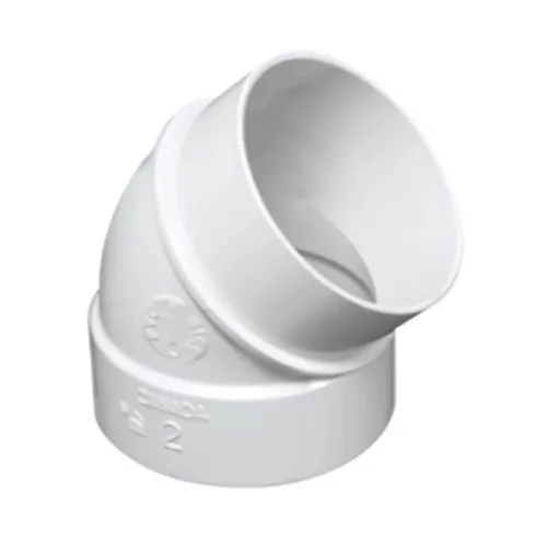 Trovac 765718WVR 45° Elbow Spigot Socket, White