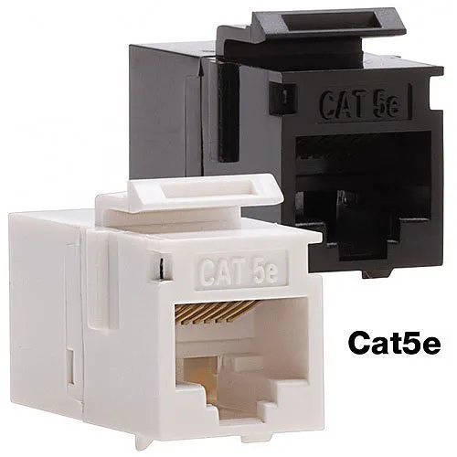 Platinum Tools 766BK-1 CAT5e Keystone Coupler, to F, Black UTP, 1-Pack