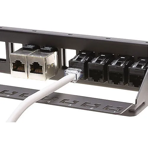 Platinum Tools 768BK1 CAT6 Keystone Coupler, F to F, Black UTP, 1-Pack