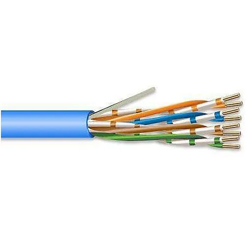 Superior Essex 77-240-2A CAT6 Riser Cable, 23/4 Solid AC, UTP, CMR, 1000' (304.8m) POP Box, Blue