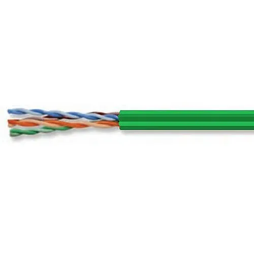 Superior Essex 77-240-5B CAT6 Plenum Cable, 23/4 Solid AC, CMP, 1000' (304.8m), POP Box, Green