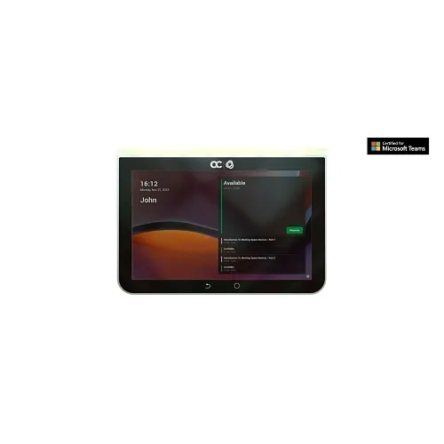 Kramer KAC-SCD-10 8" Meeting Room Scheduler with Status LED Indicator, Android 12